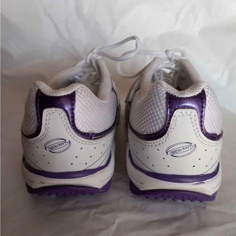 Rock n Fit Women's Purple Rocker Sneakers Size 8